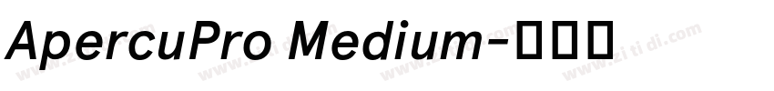 ApercuPro Medium字体转换